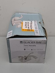 Glacier Bay Builders 4 in. Centerset Low-Arc Bathroom Faucet in Brushed Nickel