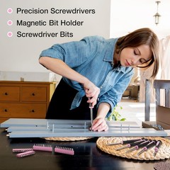 WORKPRO 125-PIECES Household Tool Kit Home Repair Basic Tool Sets w/13″ Tool Bag