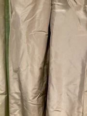 Lovely ETHAN ALLEN Silk & Cotton Sage Green ( Mineral) Lined Drape Panel 48X98