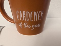 Gift Idea ‘Gardner of the Year’ – Unique Hand Wash Only MUG w/ Shovel Stirrer