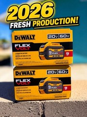 DEWALT 60v/20v 9Amp FLEXVOLT Lithium-Ion Battery( Fresh 2026 Production)