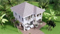 Custom House Plan 9×11 Meter 26×36 Feet 5 Beds 3 Baths Hip Roof (A4 Hard Copy)