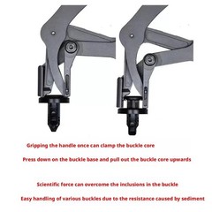 Car Clip Removal Pliers Steel Spring Loaded Fastener Remover Tool for Auto Trim