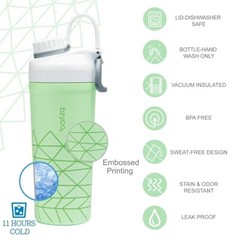 Set of 2 pcs 26 oz. Insulated Stainless Steel Double Wall Shaker Water Bottle