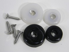 Cutting Board Rubber Bumpers LOW PROFILE Silicone Black Clear Small Large A+