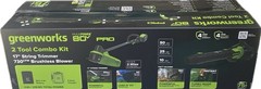 Greenworks 80v Max Power Pro Combo Kit 730CFM Blower and 17” String Trimmer