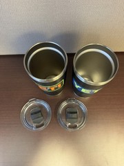 YETI Lot of 2 Black 20 Oz Ramblers, both with MagSlider Lids