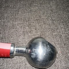 Vintage Ice Cream Scoop Red Cream Swirl Handle Hand Wash Only Kitchen Utensil