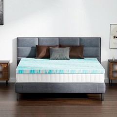 Memory Foam Mattress Topper Sleeper Sofa Thick Gel Infused Bed Toppers 2″ 3″