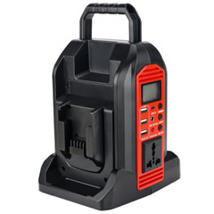 350W Power Inverter for Milwaukee 18V Battery 2-Ports DC 20V to AC 110-120V /USB