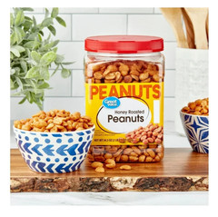 Great Value Honey Roasted Peanuts, 34.5 oz