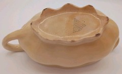 Vintage Crazed,Stained,Weathered Avona Taylor Smith & Taylor China Co.Gravy Boat