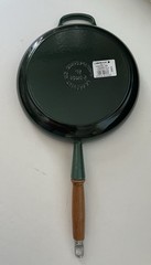 Le Creuset Alpine Enameled Cast Iron Fry Pan 10.25″ Artichaut Wood Handle NEW#26