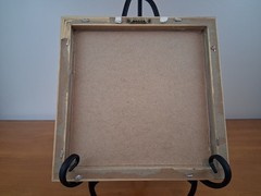 Square Leopard Animal Print Wood Picture Frame Brown Modern Less Than 10×10 in