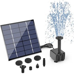 Solar Power Fountain Submersible Floating Water Pump Bird Bath Pond Garden Pool