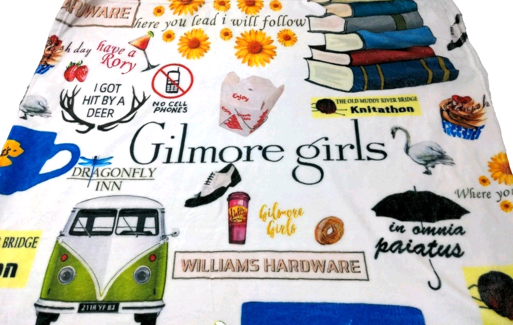 Gilmore Girls Cozy Throw Blanket Colorful 58in x 35in Y2K TV Show
