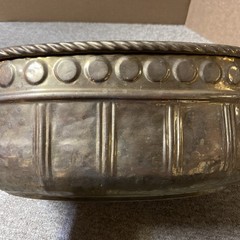 Vintage Brass Indoor Oval Planter 15” Long 6” Tall 10.25” Wide Big & Beautiful