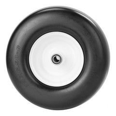 2pcs 13×6.50-6 Flat Free Lawn Mower Tires and Wheel 13×6.5-6 13×6.5×6