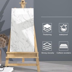 40pcs Vinyl Peel and Stick Wall Panels Sticker, Faux Golden Marble Pattern