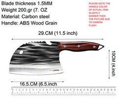Viking knife Asian Kitchen Knife Butcher Chef Boning knife Cleaver Chopping Meat