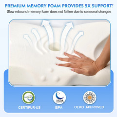Cervical Pillow for Neck Pain Relief,Orthopedic Neck Support Pillow for Side