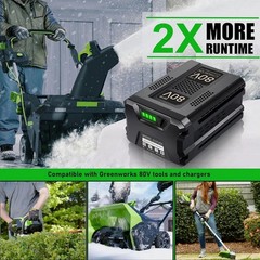 80V 8.0Ah Lithium-ion Battery For Greenworks PRO 80V GBA80200 GBA80600 2601302