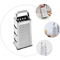 Kitchen Stainless Steel 4-Sided Box Food Grater Vegetable Cheese Slicer Shredder