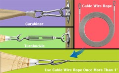 ColourTree Hardware Kit for Sun Shade Sail Triangle Rectangle Installation
