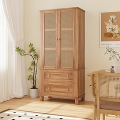 72″ Height Kitchen Pantry Storage Cabinet with Drawer & Adjustable Shelves