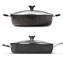 The Rock 16cm (6.5″) Non-Stick Egg Fry Pan – Durable Forged Aluminum – Oven Safe