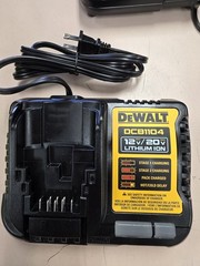 SIX (6) DEWALT 4.0 Amp Battery Charger 12V & 20V Volt MAX Li-Ion DCB1104.
