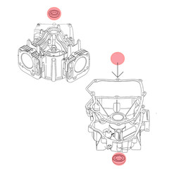 Crankcase Gasket & Seal Fits Some Briggs & TORO Engines Replaces 594195 & 795387