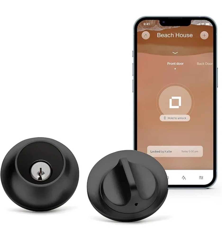 Level Lock Smart Lock Touch Edition Smart Deadbolt Keyless Entry, Black – SEALED