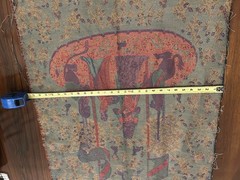Vintage Tapestry The Lady & The Unicorn 26.5”x 46” Medieval Unfinished & Unframe