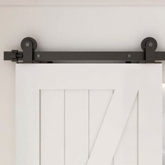 4-20FT Sliding Barn Wood Door Hardware Closet Track Kit For Single/Double/Bypass