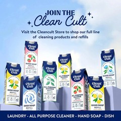 Cleancult Dish Soap Liquid Refills Plant Based Cleaning Power Cuts Grease &…
