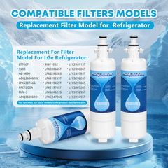 ADQ36006101-2andLT120F-3 Replacement for LG LT700P Refrigerator Water Filter