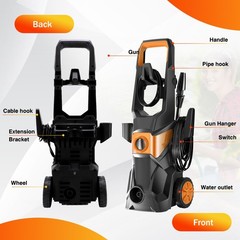 Electric Pressure Washer 4200PSI 2.4 GPM High Power Washers with 33Ft Hose