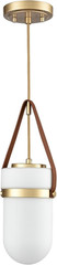 Modern Gold Water Drop Pendant Light with Milky Glass for Kitchen & Hallway