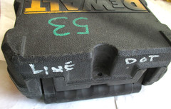 DeWalt DW0822 Self-Leveling Cross Line Plumb Spot Laser Level, with Storage Case