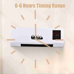 Indoor 2-in-1 Heater And Fan Combo Timing Function Dual Use Wall Mounted Home