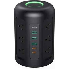 Power Strip Tower, 12 Outlets, 30W 3 USB & 2 USB-C ports, power up to 17 devices