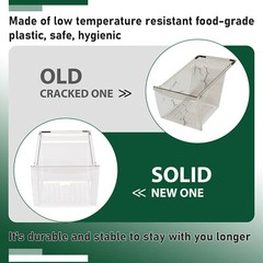 Clear Crisper Drawer Compatible with Frigidaire Refrigerator 240337103 PS429854