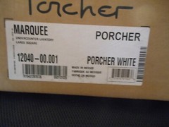 Porcher Marquee Undercounter Lavatory Large Square Sink 12040-00.001 ( DN6292)