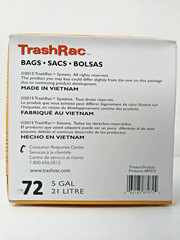 TrashRac Refill Bags 87072 Sacs For 5 Gallon Frame – 72 Count
