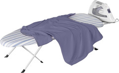 Folding Tabletop Ironing Board with Iron Rest Blue 32” L X 12” W Steel Frame