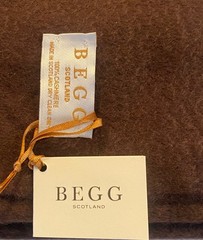 BEGG & CO Arran Cashmere Throw – chocolate