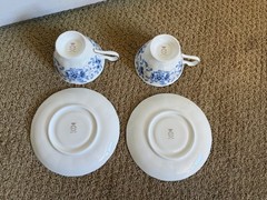 Set of 2 NARUMI Japan Milano Tea Cup & Saucer Sets/Bone China – ships from USA