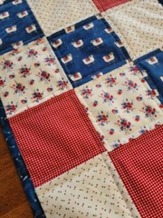 Prairie Days Quilted Patriotic Table Runner – 14″ x 36.5″ and Free Shipping!