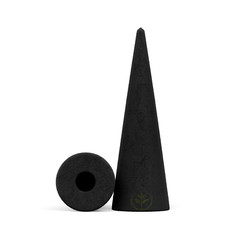 100 Jumbo Charcoal Incense Cones 2″ BACKFLOW Bulk Waterfall Burner Holder Censer